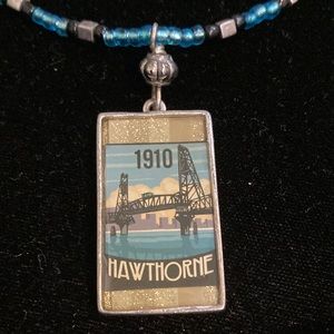 Portland Oregon Hawthorn Bridge Necklace